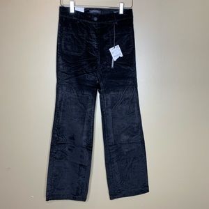 NWT Zara Crop Flare Black 70s Tribute Pants Size 4